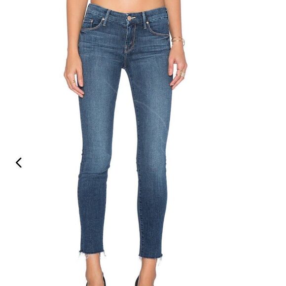 MOTHER The Looker Ankle Fray Girl Crush Skinny Size 28 - Picture 1 of 12